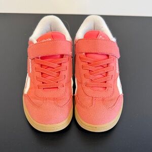 Reebok Kids Coral-Pink Suede Sneakers